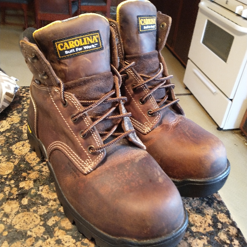 Mens 6" Carolina Steel Toe Work Boots